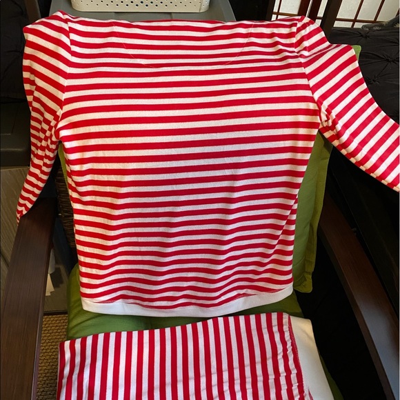 🛍🛍🛍 NWT JANE & BLEECKER STRIPE 2-PC PAJAMAS SET - Picture 2 of 6